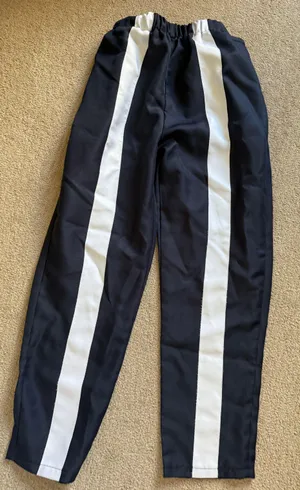 Blue White Stripe Pants Size XS thumbnail 1