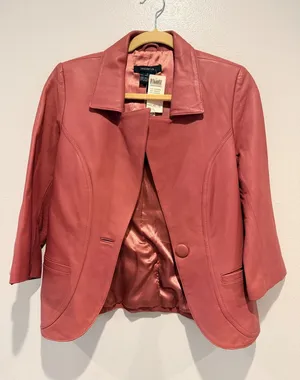 Arden B Y2K Faux Leather Blazer M thumbnail 1