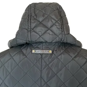 Lauren Ralph Lauren Black Quilted Coat with Removable Hood thumbnail 14