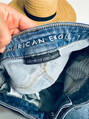American Eagle High Rise Jegging Size 6 Regular Cozy Next Level Stretch Raw Hem thumbnail 2