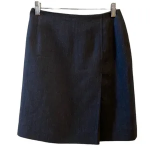 Ralph Lauren 100% Wool Mini Skirt Classic Preppy Style‎ Grey Black 6P thumbnail 3