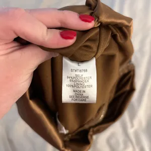 Better Be Brown Satin Tube Top thumbnail 5