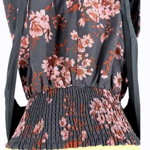 Free People Matilda Tie Back‎ Strapless Babydoll Floral Mini Dress Size Small thumbnail 8