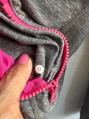 Lululemon Define Gray & Pink Active Zip-Up Jacket thumbnail 6