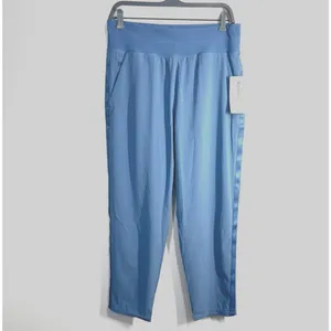 Athleta Nolita‎ Slim Tapered Crop Pants Light Blue Women 14 Pockets Relaxed Fit thumbnail 3