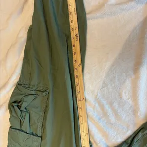 Abercrombie & Fitch Green Wide Leg Pants Relaxed Fit thumbnail 5