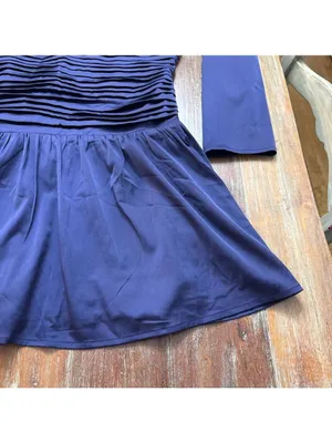 Abercrombie & Fitch Purple Emerson Drop Waist Mini Dress XL thumbnail 4