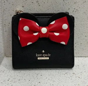 Kate Spade Disney Limited Edition Minnie Mouse Adalyn Leather Wallet thumbnail 1
