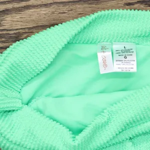 NWT Salt + Cove Juniors Ribbed Banded High-Waist Bikini Bottom Mint Tea Green L thumbnail 7