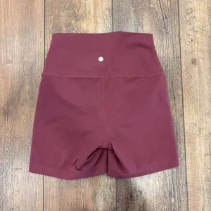 Yogalicious Hi Rise High Waist Legging Biker Shorts Women's Small Mauve $48 thumbnail 2