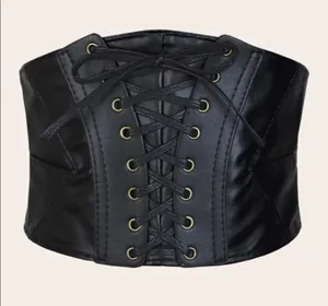 Black Corset Belt Steampunk New thumbnail 1