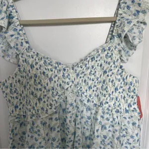 NEW Arula Blue and White Floral Dress Plus Size 2X Available NWT thumbnail 5