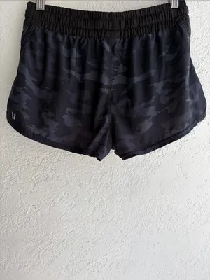 Vuori Women’s Black Camo Athletic Shorts thumbnail 2