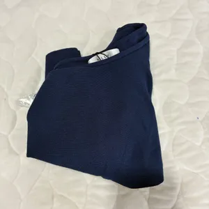 NWT Milly One Shoulder Top Ruffle Blue Sleeveless Party Cocktail Blouse‎ Size P thumbnail 5