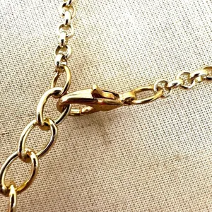Pink beaded chain statement necklace thumbnail 3