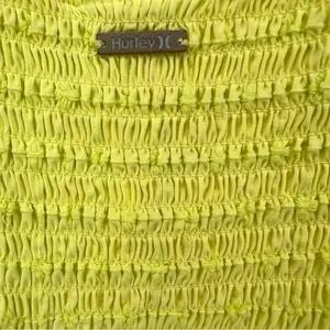 Hurley Yellow Window Pane Crop Top Size Large thumbnail 6