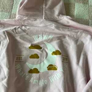 Gildan Pink Heavy Blend Hoodie thumbnail 3