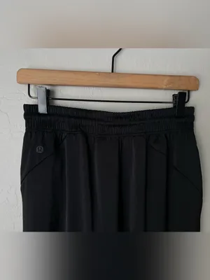 Lululemon Glide Away midi Slip Skirt with pockets Black 6 thumbnail 8