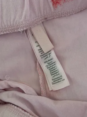 Skims Lounge Pink Cherry Blossom Lipstick Pants thumbnail 4