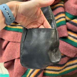 Cole Haan Black Leather zip top Hobo Bag shoulder bag thumbnail 9