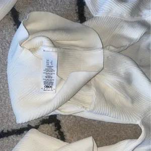 ASOS DESIGN sweater with twist back detail in cream thumbnail 7