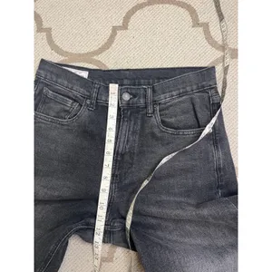 GAP High Rise Stride Fast Stride Black Cuffed Jeans Women’s Size 6 Short thumbnail 6