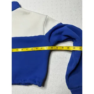 Princess Polly Cropped Half-Zip Pullover Sweatshirt – Women’s US 6 – Blue White thumbnail 4
