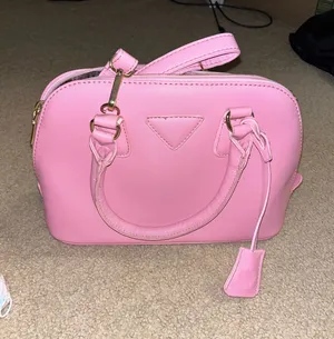 pink satchel handbag thumbnail 1