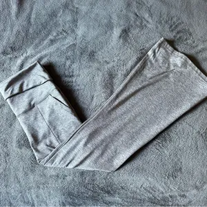Offline by Aerie Fold-over‎ Hem Flare Leggings Gray Women's Size Large Short thumbnail 2