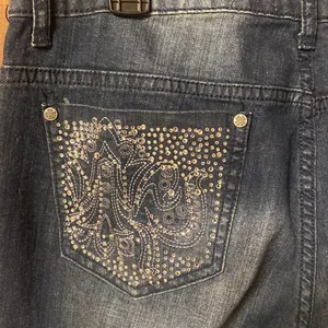 V Christina Rhinestones Embroidered Denim Jeans thumbnail 3