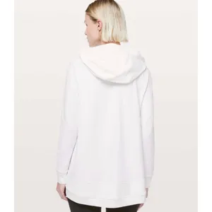 Lululemon Starting Place Hoodie White Rulu Fleece Full Zip Jacket Womens Size 6 thumbnail 2