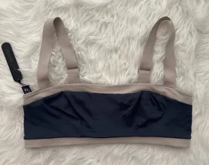 Nike Skims Matte Shine Mix Straight Neck Bra Deep Royal Stone Size Large thumbnail 1