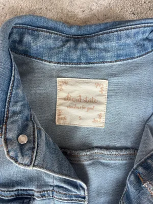 Altard state denim romper thumbnail 2