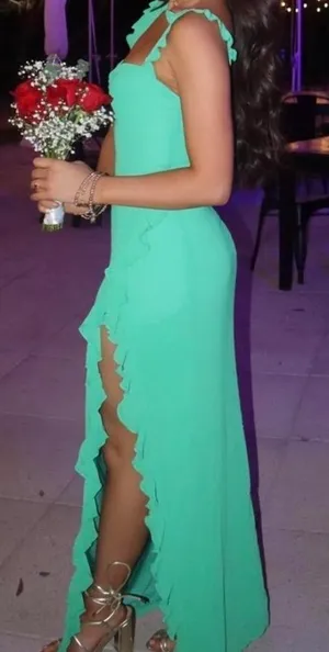 Revolve Lucille Maxi Dress in Green MORE TO COME thumbnail 3