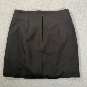 Cloud Ten Rhinestone Studded Mini Skirt Size Small Black Slit New thumbnail 7