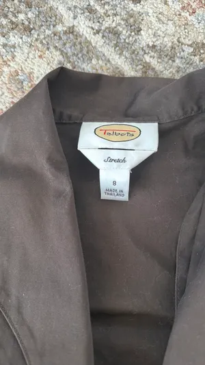 Talbots long sleeve collared top Brown Size 8 thumbnail 4