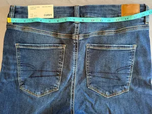 American Eagle Next Level Stretch Curvy Hi-Rise Jegging Sz 12 31W thumbnail 2