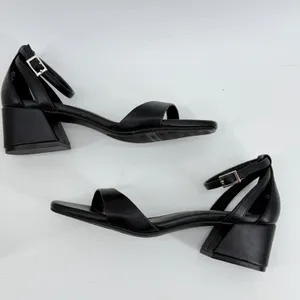 Anne Klein Mia Block Heel Sandals Black Strappy Ankle Strap 7.5M AKMIA MIA01F9 thumbnail 6