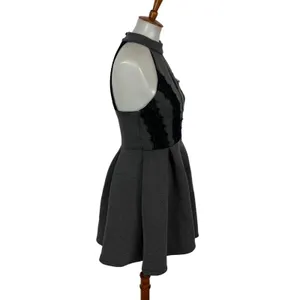 Altar'd State Dress Medium Gray Sleeveless Fit Flare Cottagecore thumbnail 5