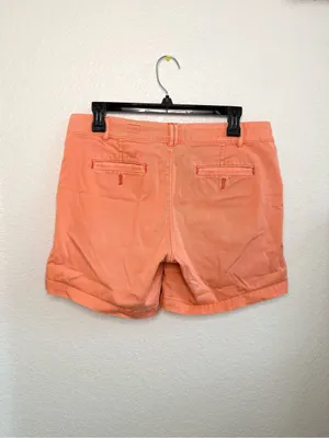 Anthropologie Pilcro Coral Orange‎ Peach Casual Cotton Shorts Size 28 thumbnail 5