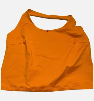 Wild Fable Womens Halter Tank‎ Top Dark Orange Rosette Detail Size XL New thumbnail 1
