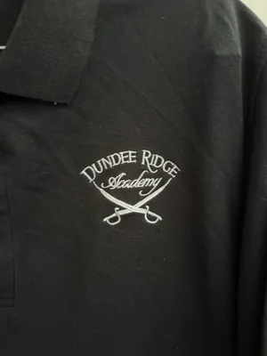 Port Authority Black Polo with Dundee Ridge Embroidery thumbnail 2