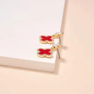 Game Day Enamel Clover Dangling | Earrings thumbnail 3