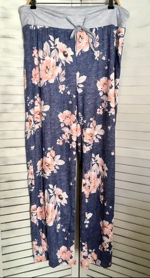 Lounge Floral  Pants, 3XL thumbnail 1