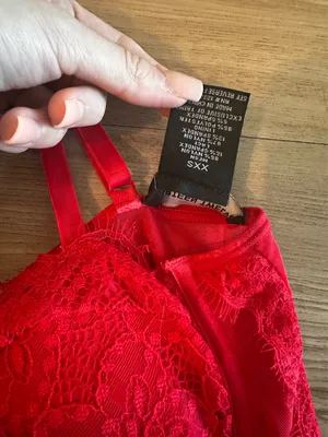 Lace Corset Top Red Size XXS thumbnail 3