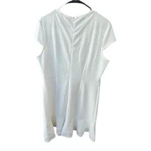 NWT Allegra K size L A line dress ruffled hem cap sleeves. thumbnail 2