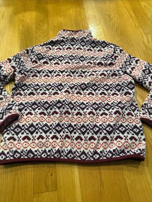 Lands’End women’s heritage snap neck pull over size medium petite. thumbnail 9