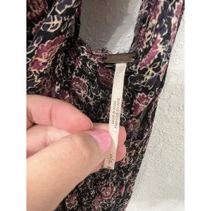 Free People I'm Your Favorite Mini Dress‎ Plum Combo Size S thumbnail 3