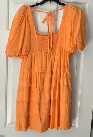 Anthropologie Square Neck Tiered Dress thumbnail 6