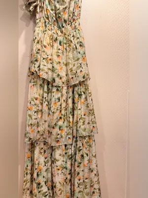 Anthropologie Astr Floral Imelda Maxi Dress One-Shoulder Tiered thumbnail 12